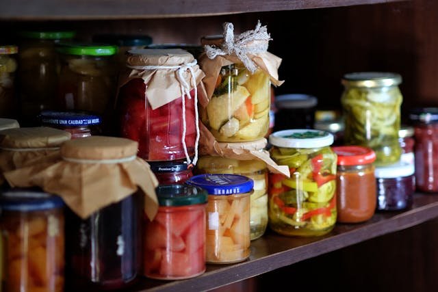 canned and pickled vegetables and fruits